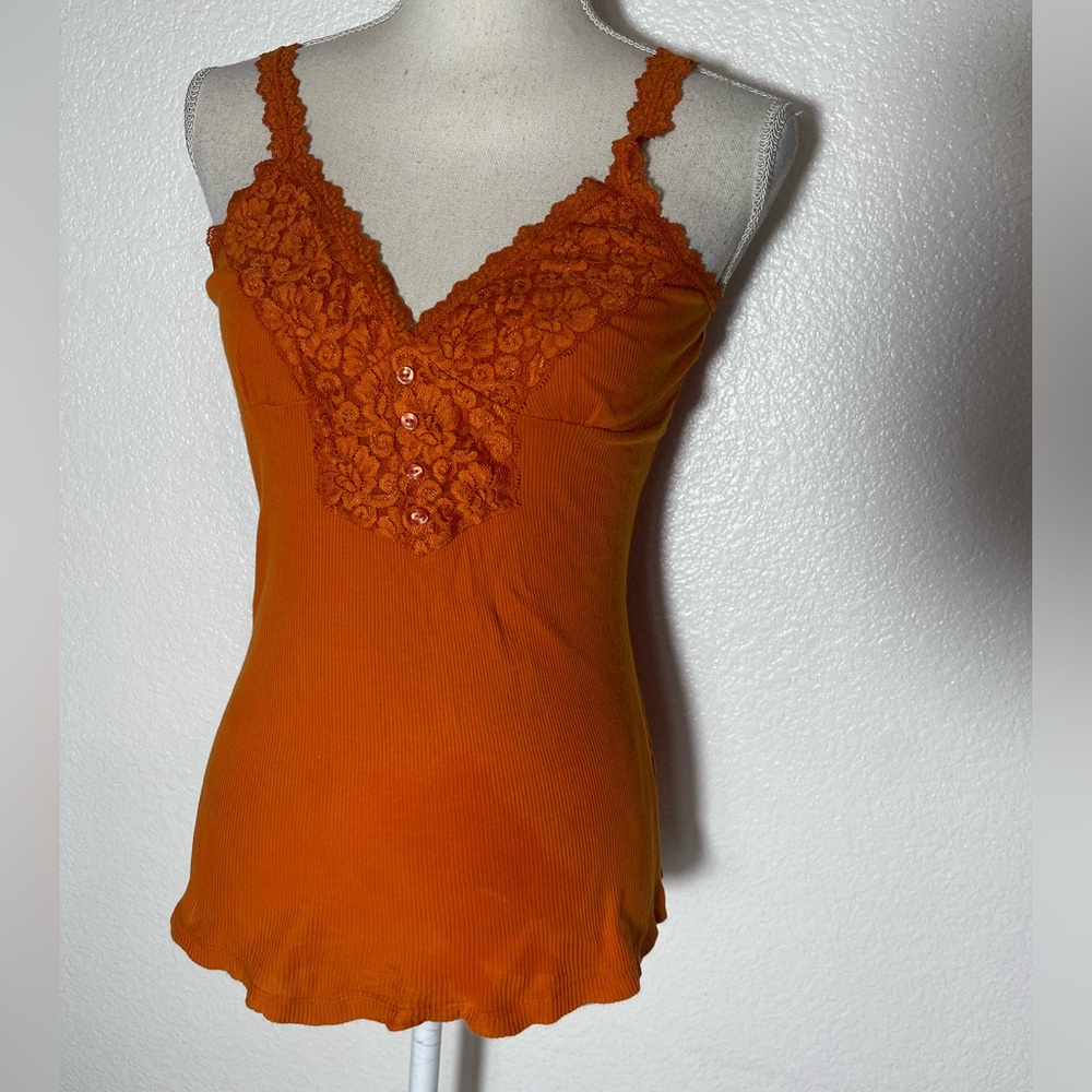 Ambience apparel Women's Orange Vest Camisole